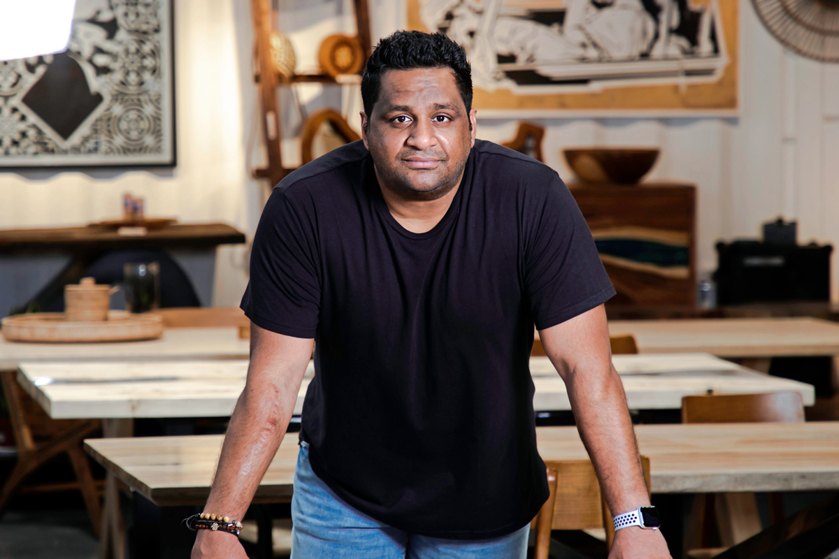 Take a look inside the studio of Jacob George founder of Wood