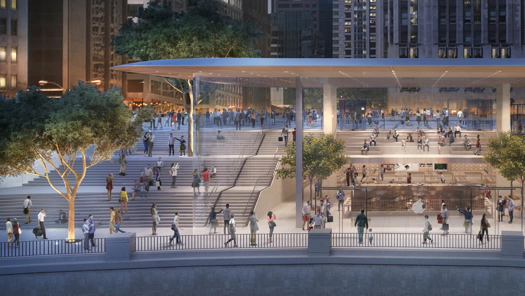 Apple blames software, not roof design, for Chicago Apple Store roped off  by snow - 9to5Mac