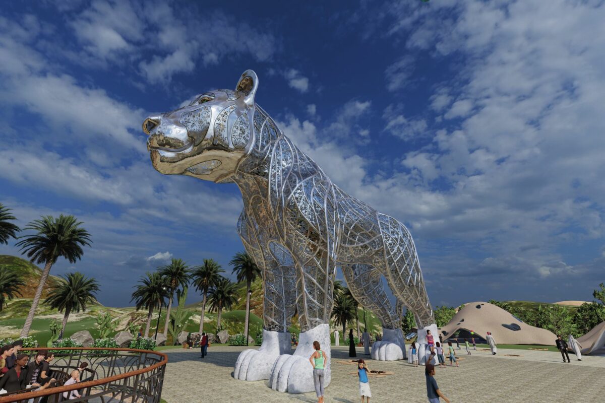 Sculpture Of Lioness That Will Weigh 120 Tonnes Goes On Show At Dubai Mall Sculpture Of Lioness That Will Weigh 120 Tonnes Goes On Show At Dubai Mall