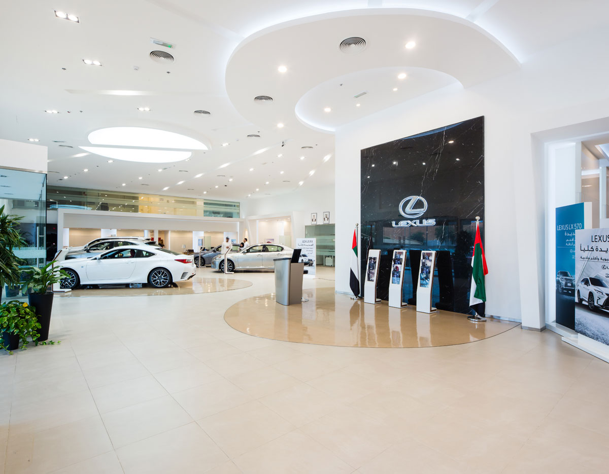 Analysing car showroom design by Al-Futtaim Interiors - Commercial Interior Design