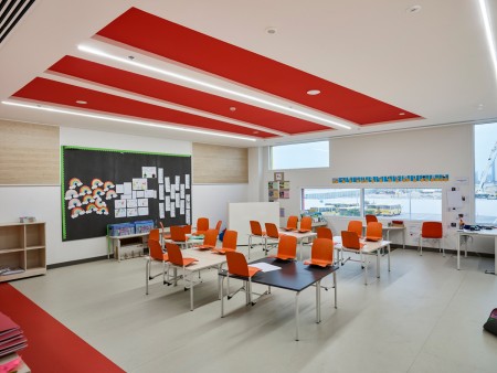 promotion vertical Classroom Swiss Bureau-designed school in Dubai encourages student interaction -  Commercial Interior Design