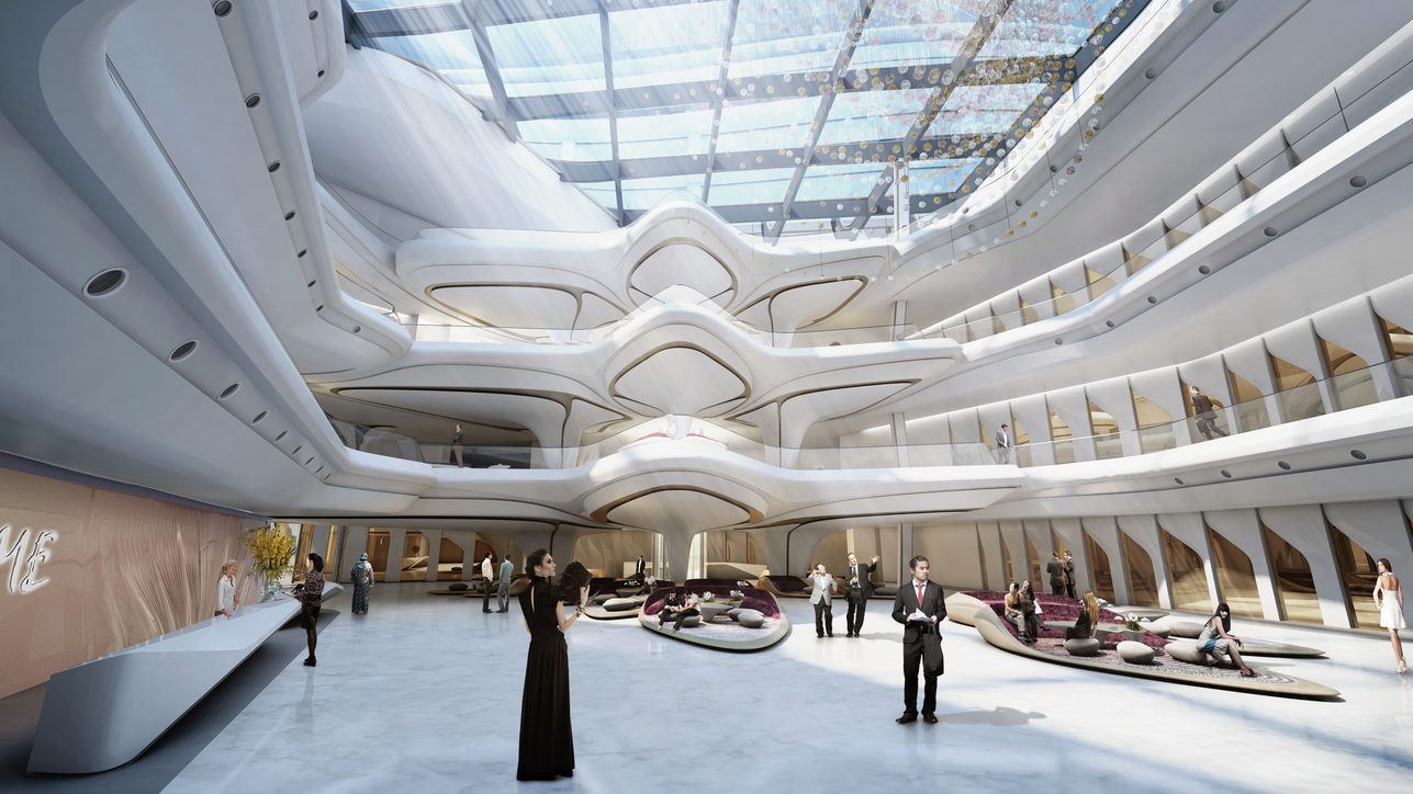New Interior Images Revealed For Zaha Hadid Designed The Opus In