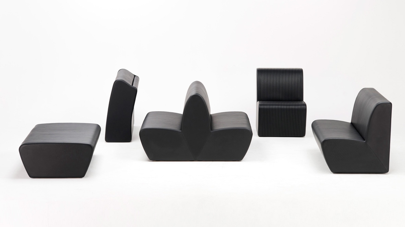 Jean Nouvel Has Designed Black Leather Furniture For His Louvre
