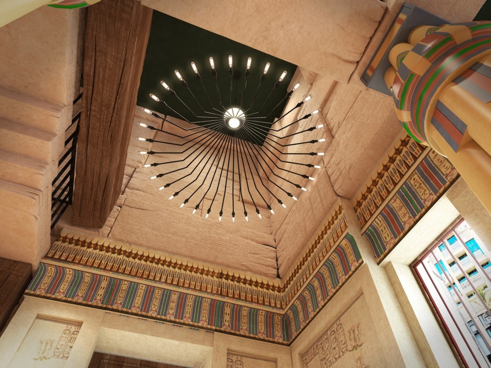 First Look 4 Space Designs Egyptian Themed Restaurant In Dubai 4