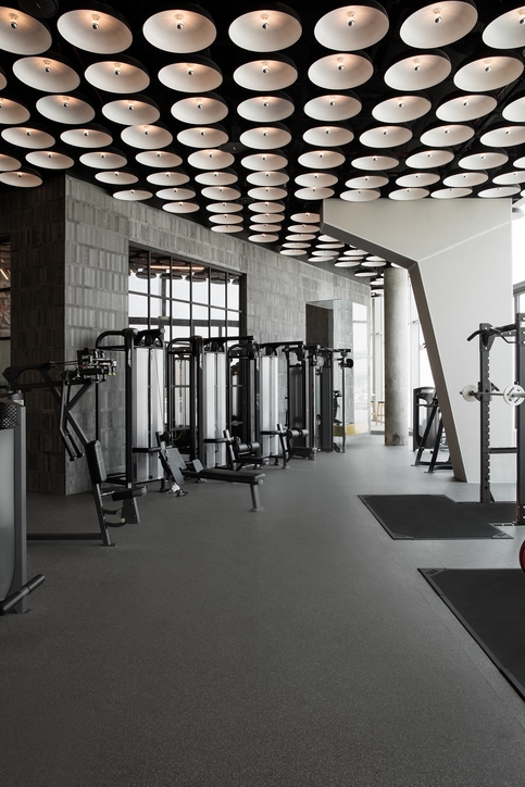 Vshd Design Completes An Underground Fightclub Inspired Fitness Space In Dubai Design District Projects Dubai Interior Designers Middle East Interior Design Dubai Fitness Design Vshd Rania Hamed Cid