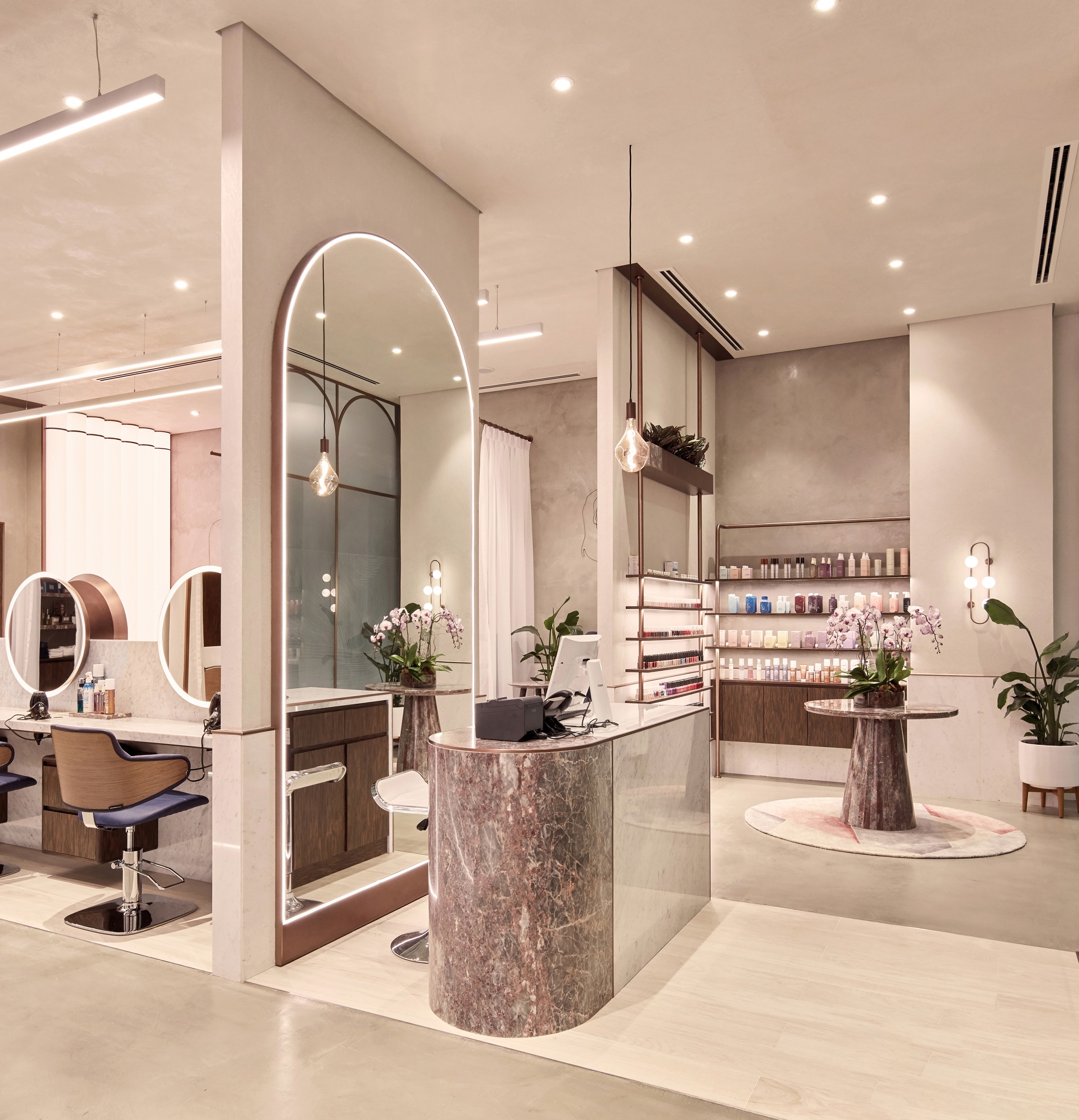 H2r Design Creates Women S Salon With A Softer Interpretation Of