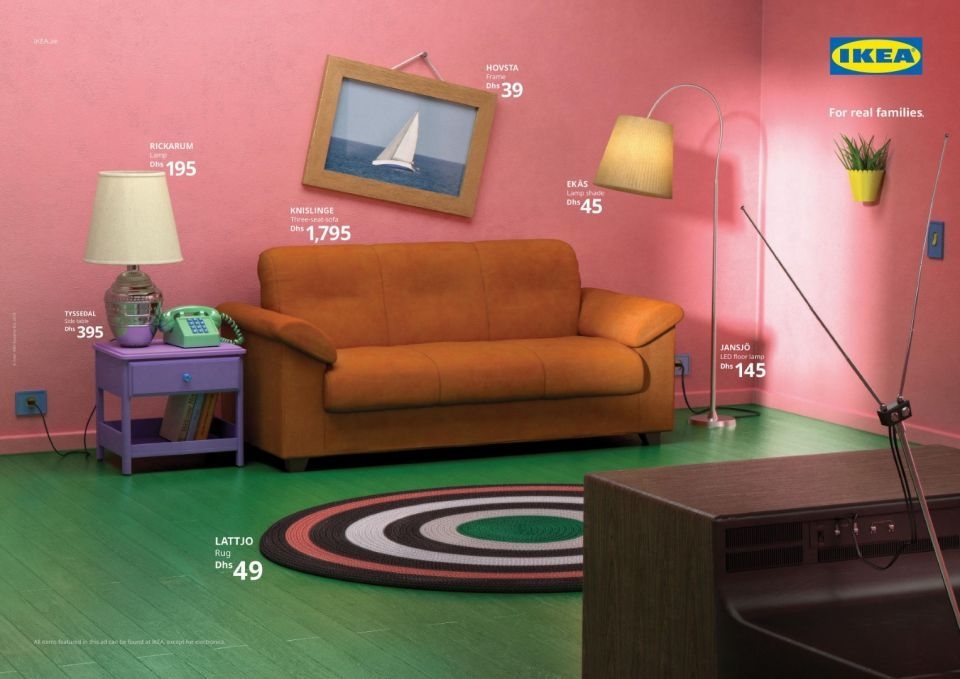 Ikea Uae Recreates Rooms From Tv S Simpsons Friends Stranger